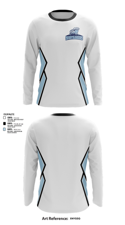 West Orange Mountaineers Basketball 93862172 Long Sleeve Shooting Shirt - 41