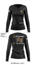 Texas Officer Candidate Class 69 17014937 Women's Long Sleeve V-neck Shirt - 107