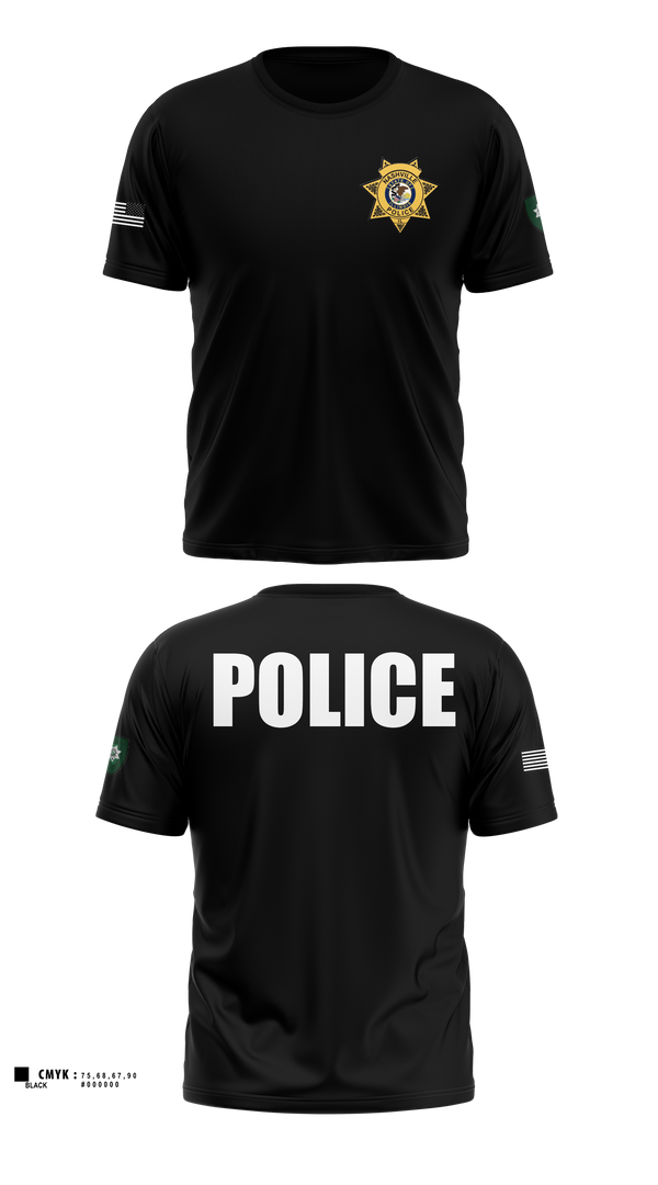Short Sleeve Performance Shirt, Nashville Police Department, Illinois, Police, Teamtime, Team time, sublimation, custom sports apparel, team uniforms, spirit wear, spiritwear, sports uniforms, custom shirts, team store, custom team store, fundraiser sports, apparel fundraiser