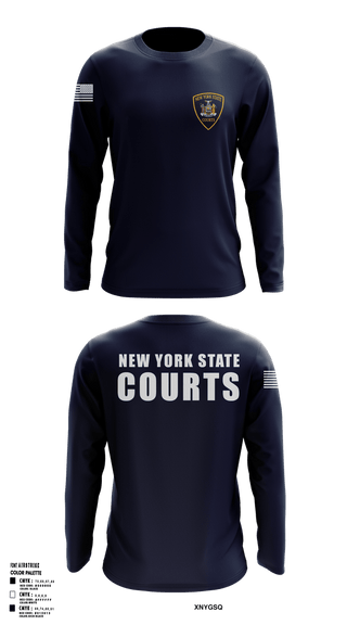 Long Sleeve Performance Shirt, New York State courts, Police, Teamtime, Team time, sublimation, custom sports apparel, team uniforms, spirit wear, spiritwear, sports uniforms, custom shirts, team store, custom team store, fundraiser sports, apparel fundraiser