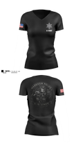 Markham Police K-9 Unit Women's Short Sleeve V-neck Shirt - 3