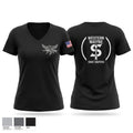 Western Wayne SWAT Snipers Women's Short Sleeve V-neck Shirt - 1