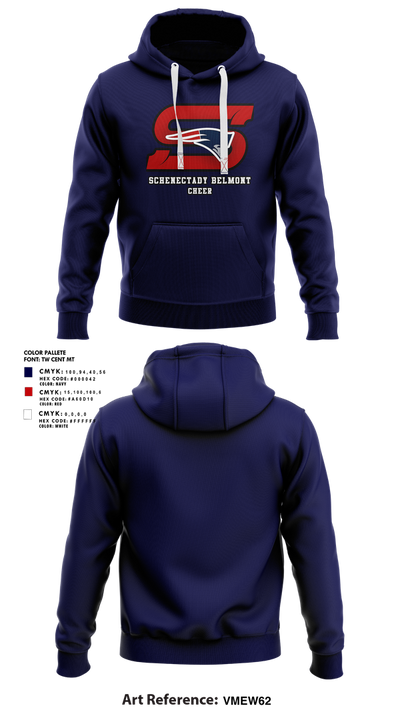 Schenectady Belmont Football & Cheer 31976871 Hoodie - 1