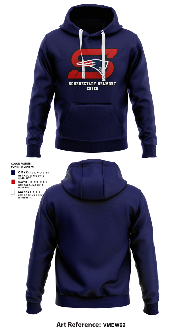 Hoodie, Schenectady Belmont Football & Cheer, , Teamtime, Team time, sublimation, custom sports apparel, team uniforms, spirit wear, spiritwear, sports uniforms, custom shirts, team store, custom team store, fundraiser sports, apparel fundraiser