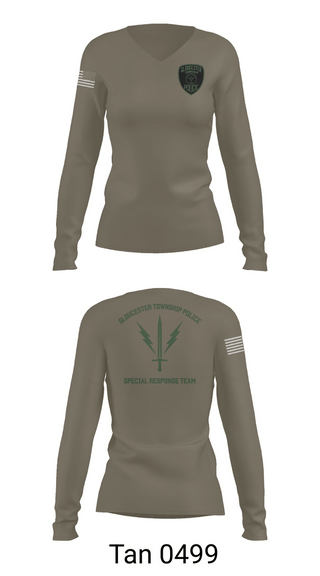 Womens Long Sleeve Vneck Shirt, , Police, Teamtime, Team time, sublimation, custom sports apparel, team uniforms, spirit wear, spiritwear, sports uniforms, custom shirts, team store, custom team store, fundraiser sports, apparel fundraiser