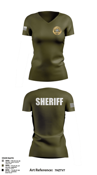 Womens Short Sleeve Vneck Shirt, Greene County Sheriff’s Office, Police, Teamtime, Team time, sublimation, custom sports apparel, team uniforms, spirit wear, spiritwear, sports uniforms, custom shirts, team store, custom team store, fundraiser sports, apparel fundraiser