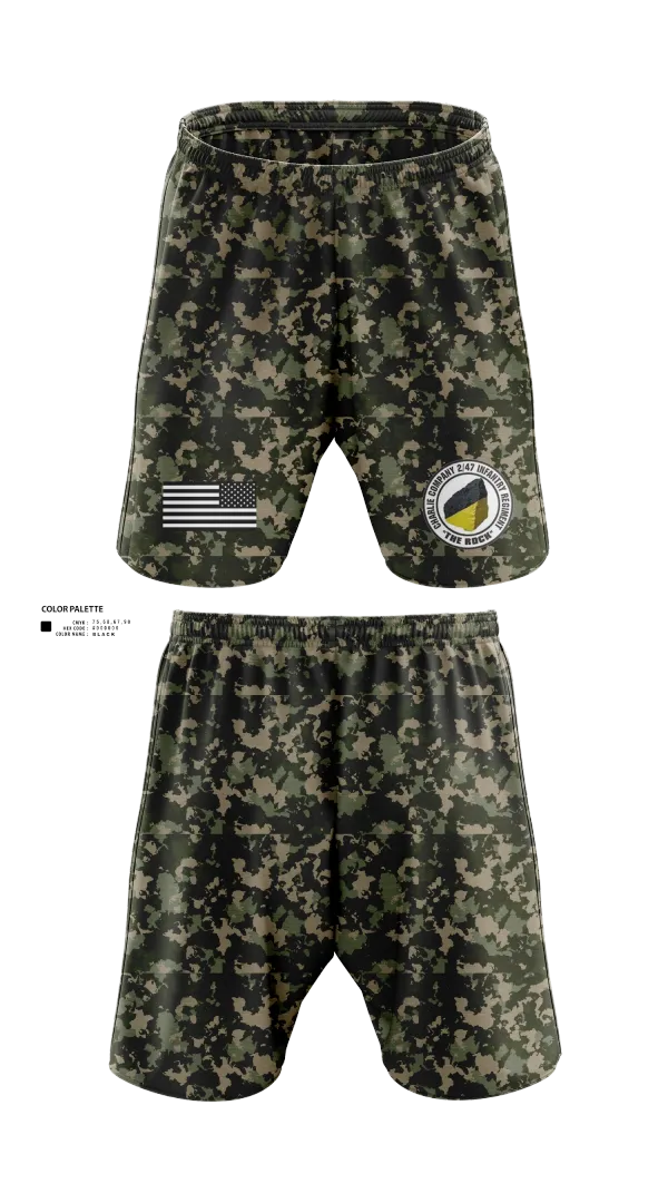 Athletic Shorts With Pockets, C Co 2-47 197th Infantry Brigade, , Teamtime, Team time, sublimation, custom sports apparel, team uniforms, spirit wear, spiritwear, sports uniforms, custom shirts, team store, custom team store, fundraiser sports, apparel fundraiser