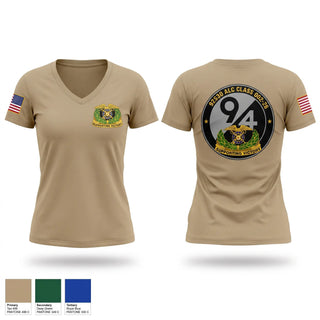 Womens Short Sleeve Vneck Shirt, 92S30 ALC Class 002-26, Army, Teamtime, Team time, sublimation, custom sports apparel, team uniforms, spirit wear, spiritwear, sports uniforms, custom shirts, team store, custom team store, fundraiser sports, apparel fundraiser