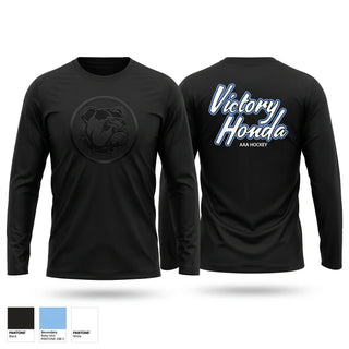 Long Sleeve Performance Shirt, Victory Honda AAA Hockey, Ice Hockey, Teamtime, Team time, sublimation, custom sports apparel, team uniforms, spirit wear, spiritwear, sports uniforms, custom shirts, team store, custom team store, fundraiser sports, apparel fundraiser