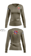 HHB 4th BN, 3rd SFAB 1949375 Women's Long Sleeve V-neck Shirt - 22
