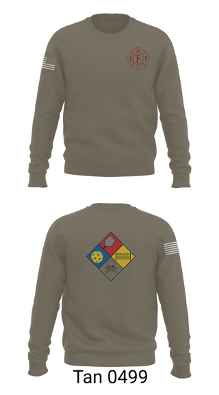 Crew Neck Sweatshirt, Central Pierce Fire, Fire Department, Teamtime, Team time, sublimation, custom sports apparel, team uniforms, spirit wear, spiritwear, sports uniforms, custom shirts, team store, custom team store, fundraiser sports, apparel fundraiser