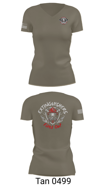 HQ PLT, HHC, 508th MP BN (D) 41529202 Women's Short Sleeve V-neck Shirt - 68
