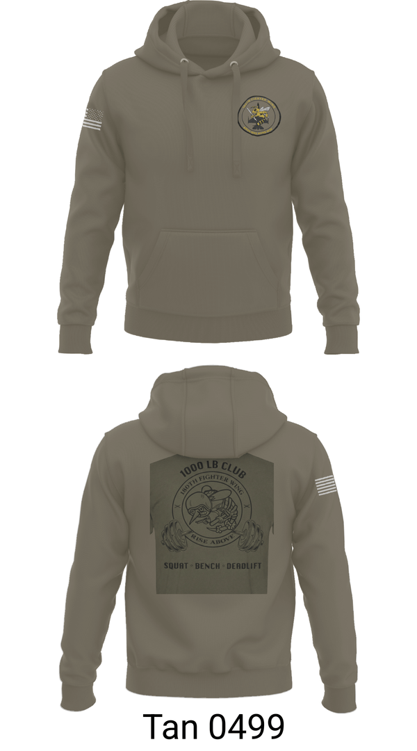 Hoodie, 180th fighter wing, Air Force, Teamtime, Team time, sublimation, custom sports apparel, team uniforms, spirit wear, spiritwear, sports uniforms, custom shirts, team store, custom team store, fundraiser sports, apparel fundraiser