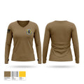 437 OSS 39669867 Women's Long Sleeve V-neck Shirt - 1