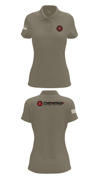 Womens Short Sleeve Performance Polo, Thompson EMS, , Teamtime, Team time, sublimation, custom sports apparel, team uniforms, spirit wear, spiritwear, sports uniforms, custom shirts, team store, custom team store, fundraiser sports, apparel fundraiser