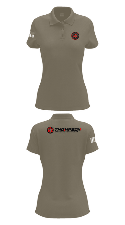 Thompson EMS 59462665 Women's Short Sleeve Performance Polo  - 75