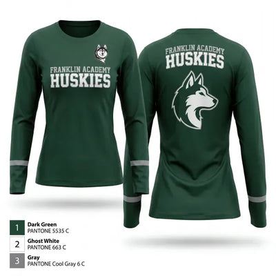 Franklin Academy Huskies 94222835 Long Sleeve Performance Shirt 1