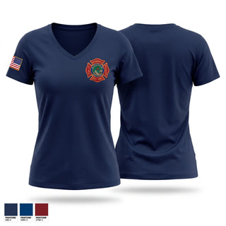 Womens Short Sleeve Vneck Shirt, Batesville Fire & Rescue, Fire Department, Teamtime, Team time, sublimation, custom sports apparel, team uniforms, spirit wear, spiritwear, sports uniforms, custom shirts, team store, custom team store, fundraiser sports, apparel fundraiser
