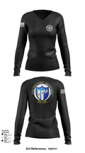 Empire Shield 55309302 Women's Long Sleeve V-neck Shirt - 102
