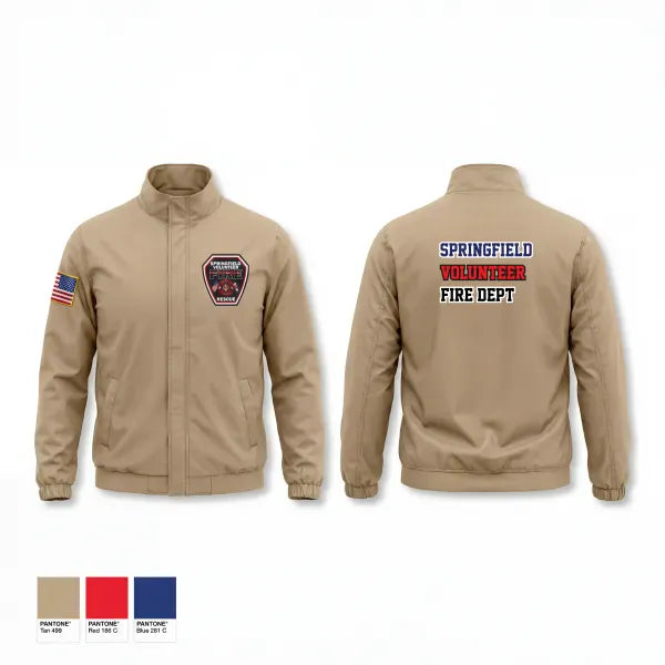 Windbreaker, Springfield Volunteer Fire Dept., Fire Department, Teamtime, Team time, sublimation, custom sports apparel, team uniforms, spirit wear, spiritwear, sports uniforms, custom shirts, team store, custom team store, fundraiser sports, apparel fundraiser