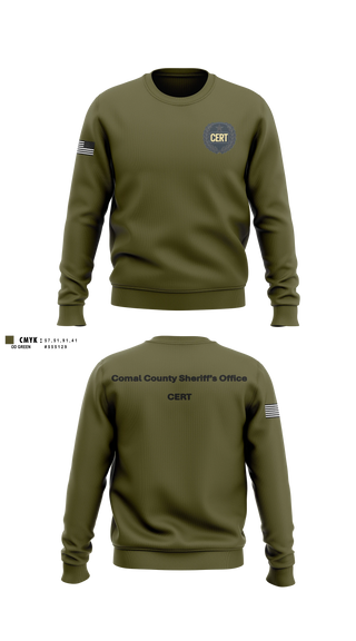 Crew Neck Sweatshirt, Comal County Sheriff’s Office, Police, Teamtime, Team time, sublimation, custom sports apparel, team uniforms, spirit wear, spiritwear, sports uniforms, custom shirts, team store, custom team store, fundraiser sports, apparel fundraiser