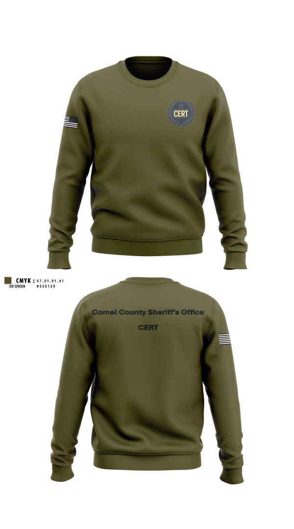 Crew Neck Sweatshirt, Comal County Sheriff’s Office, Police, Teamtime, Team time, sublimation, custom sports apparel, team uniforms, spirit wear, spiritwear, sports uniforms, custom shirts, team store, custom team store, fundraiser sports, apparel fundraiser