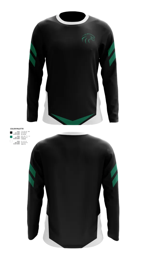 Long Sleeve Performance Shirt, NSU Riverhawks Football, , Teamtime, Team time, sublimation, custom sports apparel, team uniforms, spirit wear, spiritwear, sports uniforms, custom shirts, team store, custom team store, fundraiser sports, apparel fundraiser