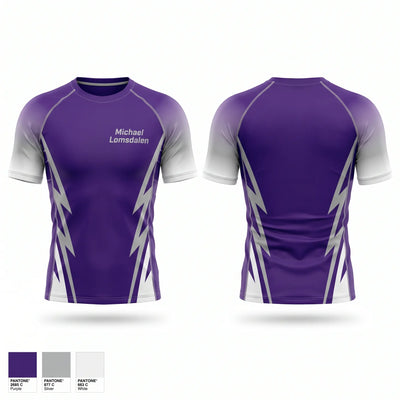 Michael Lomsdalen Short Sleeve Rash Guard Shirt - 1