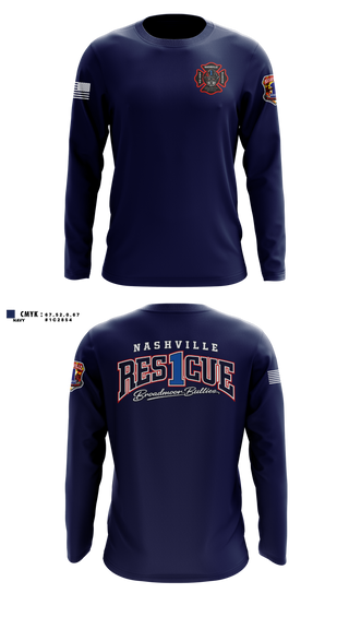 Long Sleeve Performance Shirt, RESCUE 1, Fire Department, Teamtime, Team time, sublimation, custom sports apparel, team uniforms, spirit wear, spiritwear, sports uniforms, custom shirts, team store, custom team store, fundraiser sports, apparel fundraiser