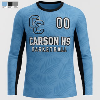 Long Sleeve Performance Shirt, Carson High School Basketball, Women's Basketball, Teamtime, Team time, sublimation, custom sports apparel, team uniforms, spirit wear, spiritwear, sports uniforms, custom shirts, team store, custom team store, fundraiser sports, apparel fundraiser