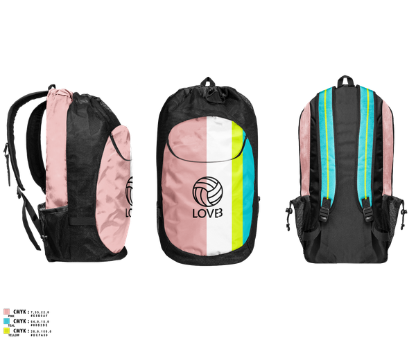 Gear Bag, LOVB, Women's Volleyball, Teamtime, Team time, sublimation, custom sports apparel, team uniforms, spirit wear, spiritwear, sports uniforms, custom shirts, team store, custom team store, fundraiser sports, apparel fundraiser