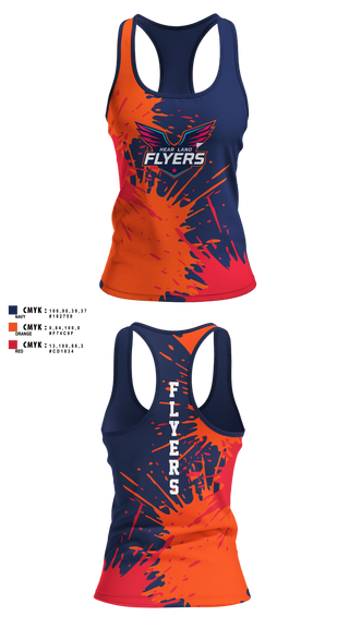 Womens Track Singlet, Heartland Flyers, Track & Field, Teamtime, Team time, sublimation, custom sports apparel, team uniforms, spirit wear, spiritwear, sports uniforms, custom shirts, team store, custom team store, fundraiser sports, apparel fundraiser