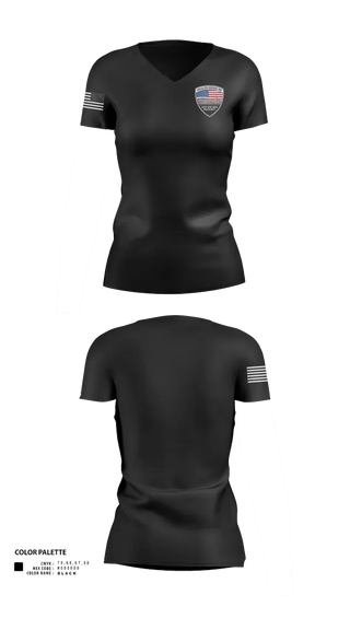 Womens Short Sleeve Vneck Shirt, Specialized Response Unit, Police, Teamtime, Team time, sublimation, custom sports apparel, team uniforms, spirit wear, spiritwear, sports uniforms, custom shirts, team store, custom team store, fundraiser sports, apparel fundraiser