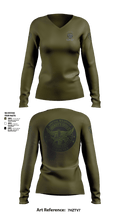 Rockdale SWAT 39219913 Women's Long Sleeve V-neck Shirt - 101