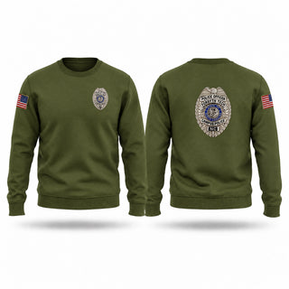 Crew Neck Sweatshirt, Forsyth Tech campus police, Police, Teamtime, Team time, sublimation, custom sports apparel, team uniforms, spirit wear, spiritwear, sports uniforms, custom shirts, team store, custom team store, fundraiser sports, apparel fundraiser