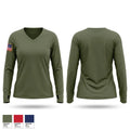 MWHS-1 1155264 Women's Long Sleeve V-neck Shirt - 1