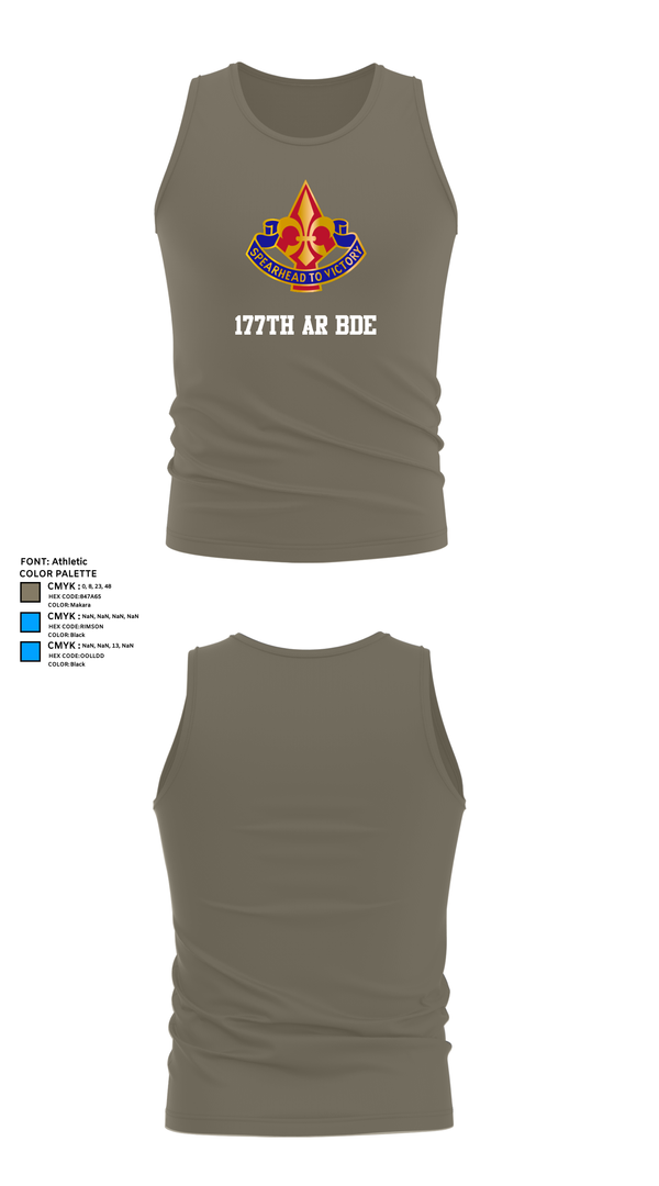 Tank Top, 177th AR BDE, , Teamtime, Team time, sublimation, custom sports apparel, team uniforms, spirit wear, spiritwear, sports uniforms, custom shirts, team store, custom team store, fundraiser sports, apparel fundraiser