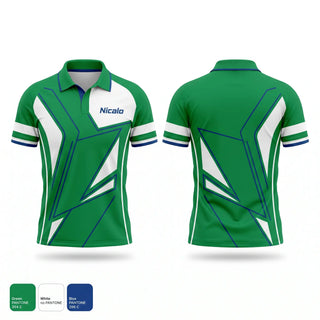 Short Sleeve Performance Polo, Nicalo, Men's Volleyball, Teamtime, Team time, sublimation, custom sports apparel, team uniforms, spirit wear, spiritwear, sports uniforms, custom shirts, team store, custom team store, fundraiser sports, apparel fundraiser