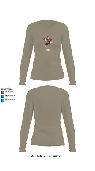 Womens Long Sleeve Vneck Shirt, ECHO, , Teamtime, Team time, sublimation, custom sports apparel, team uniforms, spirit wear, spiritwear, sports uniforms, custom shirts, team store, custom team store, fundraiser sports, apparel fundraiser