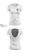 Bradenton Police HNT 75386069 Women's Short Sleeve V-neck Shirt - 101