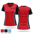 Edward M Kennedy Academy for Health Career Track & Field 76911495 Women's Short Sleeve V-neck Shirt - 1