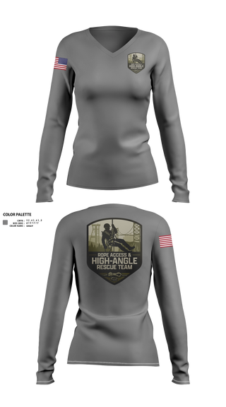 Womens Long Sleeve Vneck Shirt, Medtex services, Fire Department, Teamtime, Team time, sublimation, custom sports apparel, team uniforms, spirit wear, spiritwear, sports uniforms, custom shirts, team store, custom team store, fundraiser sports, apparel fundraiser
