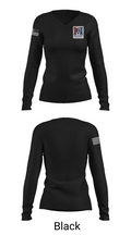 Mull Mustangs 47908731 Women's Long Sleeve V-neck Shirt - 35