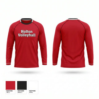 Long Sleeve Performance Shirt, Holton Volleyball, Women's Volleyball, Teamtime, Team time, sublimation, custom sports apparel, team uniforms, spirit wear, spiritwear, sports uniforms, custom shirts, team store, custom team store, fundraiser sports, apparel fundraiser