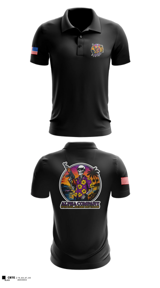 Short Sleeve Performance Polo, Aloha 97th CA, Army, Teamtime, Team time, sublimation, custom sports apparel, team uniforms, spirit wear, spiritwear, sports uniforms, custom shirts, team store, custom team store, fundraiser sports, apparel fundraiser