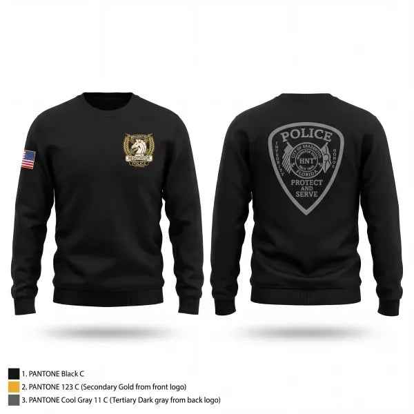 Crew Neck Sweatshirt, Bradenton HNT, Police, Teamtime, Team time, sublimation, custom sports apparel, team uniforms, spirit wear, spiritwear, sports uniforms, custom shirts, team store, custom team store, fundraiser sports, apparel fundraiser
