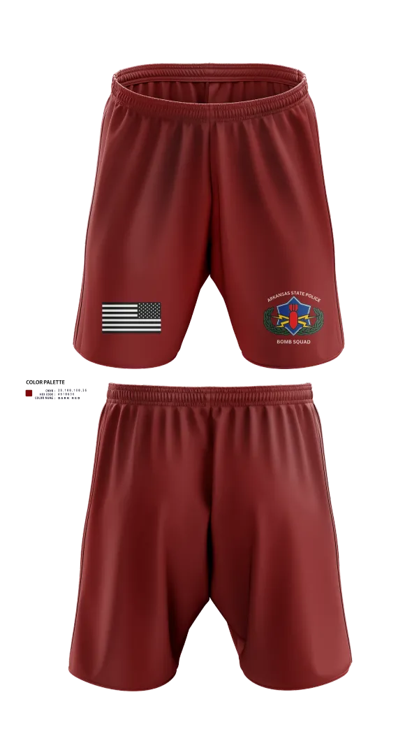 Athletic Shorts With Pockets, Arkansas State Police Bomb Squad, , Teamtime, Team time, sublimation, custom sports apparel, team uniforms, spirit wear, spiritwear, sports uniforms, custom shirts, team store, custom team store, fundraiser sports, apparel fundraiser