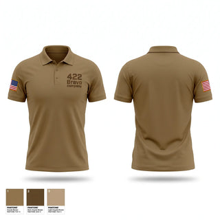 Short Sleeve Performance Polo, 422 Bravo company, Army, Teamtime, Team time, sublimation, custom sports apparel, team uniforms, spirit wear, spiritwear, sports uniforms, custom shirts, team store, custom team store, fundraiser sports, apparel fundraiser