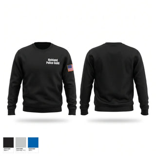 Crew Neck Sweatshirt, Richland Police Guild, Police, Teamtime, Team time, sublimation, custom sports apparel, team uniforms, spirit wear, spiritwear, sports uniforms, custom shirts, team store, custom team store, fundraiser sports, apparel fundraiser
