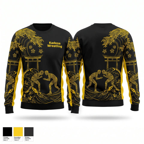 Crew Neck Sweatshirt, Kadena Wrestling, Wrestling, Teamtime, Team time, sublimation, custom sports apparel, team uniforms, spirit wear, spiritwear, sports uniforms, custom shirts, team store, custom team store, fundraiser sports, apparel fundraiser